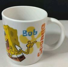 SMALL SPONGEBOB SQUAREPANTS & GARY CERAMIC MUG CUP 2010 NICKELODEON