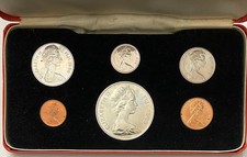 Fiji, 1969, First Decimal Currency 6 Coin Set in Presentation Box