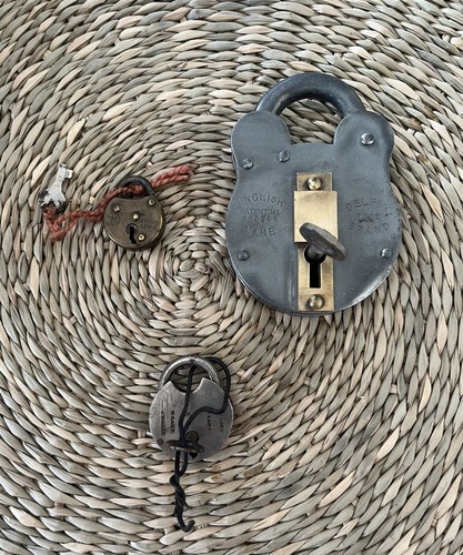Antique vintage padlocks - vintage, with