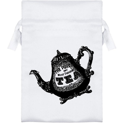 Vintage ornate teapot satin - 'vintage,