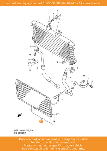 Suzuki guard oil cooler - suzuki,