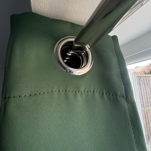 Deconovo green eyelet curtains - deconovo,