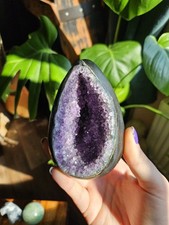 Easter amethyst crystal egg - amethyst,