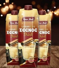 Rose Hall EggNog 1L x 6 Pack - Imported EGG Nog Rich & Creamy 