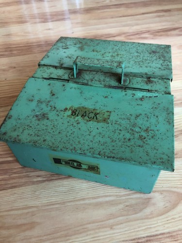 Vintage metal garrison shoe - metal,