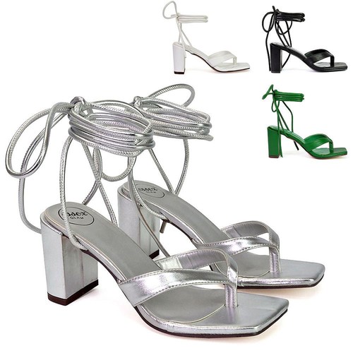 Womens lace block high - up,