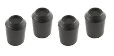 4 PACK BLACK 16mm RUBBER FERRULE Walking Stick/Cane/Crutch Anti-Slip Grip Ends