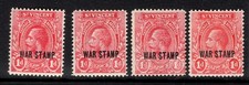St Vincent 1916 sg 126-129 4