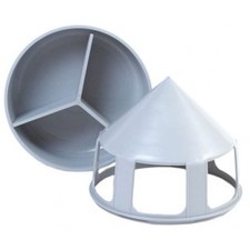 Grey Grit Feeder Racing Pigeons/ Birds/ Loft/ Aviary