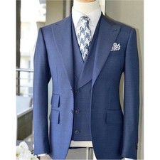 Formal Men's Sky Blue Suits
