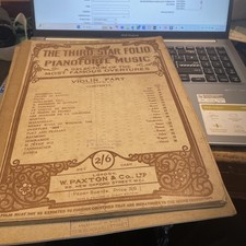 Vintage Piano Sheet Music The Third Star Folio Pianoforte Music