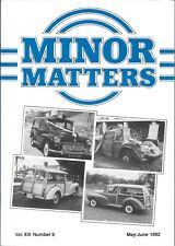 MORRIS MINOR OWNERS CLUB MAGAZINE - MINOR MATTERS - May / June 1992