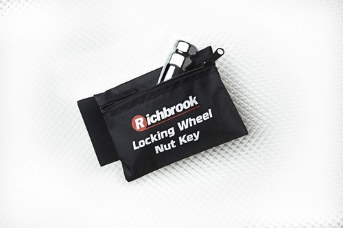 Aluminium locking wheel nut - aluminium,