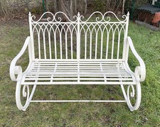 Swing Bench LOVERS Wrought Iron Metal Garden Bench Bank Iron Garden Bench