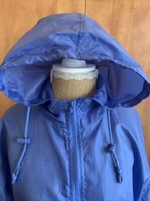 Isle Ladies Kagoule Raincoat Jacket Blue Small 10 pit 24"/61cm Camping Festival
