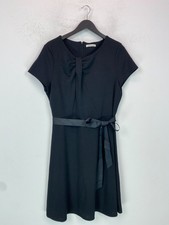 Kaliko Black Plain Knee Length