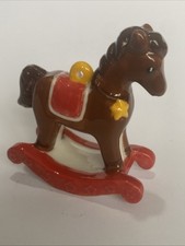 WADE - ROCKING HORSE Brown CHRISTMAS DECORATION