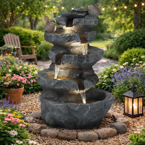 Outdoor water fountain - water,