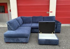 Blue DFS Orka Corner Sofa &