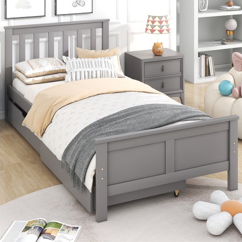 3ft single wooden - wooden, solid