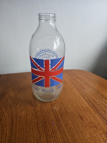 Vintage milk bottle - bottle, hambledon