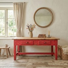 Victorian pine farmhouse table - victorian,