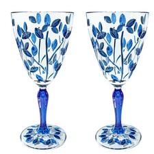 Pair of Murano Wine Glasses
