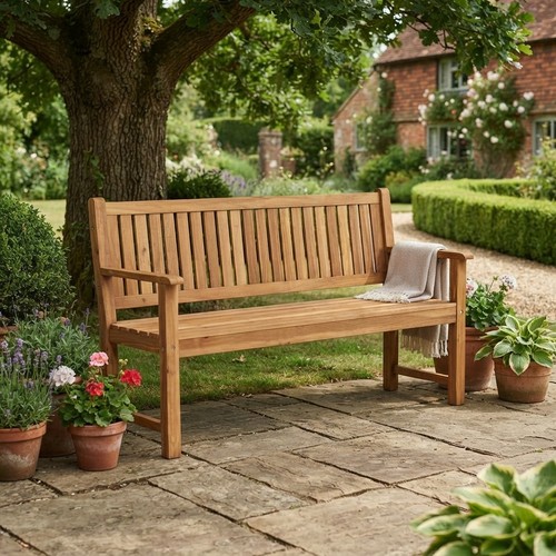 Elegant person garden bench - garden,