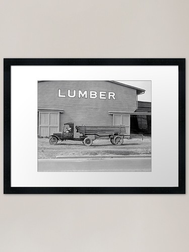 Lumber delivery truck - lumber, 1925