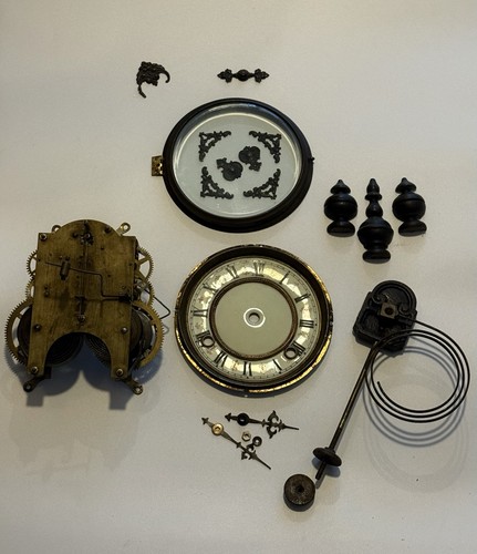 Antique german wall clock - german,