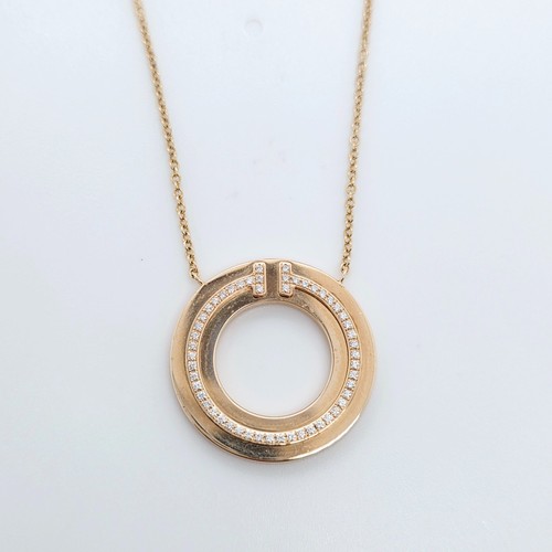 Tiffany t diamond circle - t,