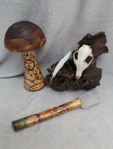 Oak drumbeater for skin - skin, or