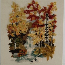 Vintage 1970s Sunset Stitchery