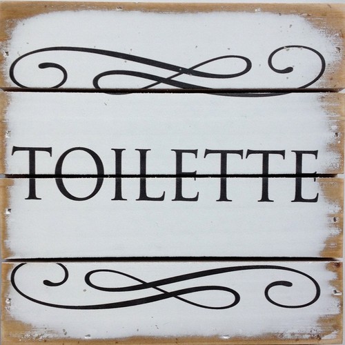 Wall art toilette - "toilette",