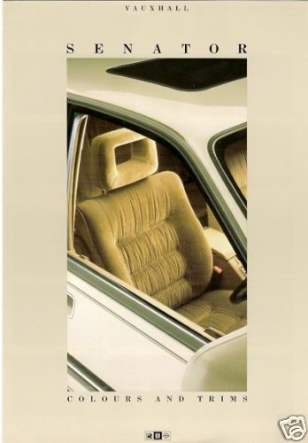 Vauxhall senator colour trim - senator, &