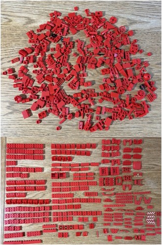 Lego mixed red - mixed,