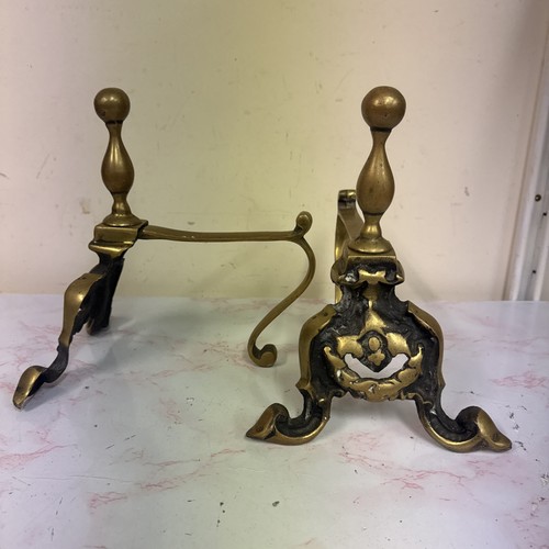 Pair vintage solid - vintage, brass