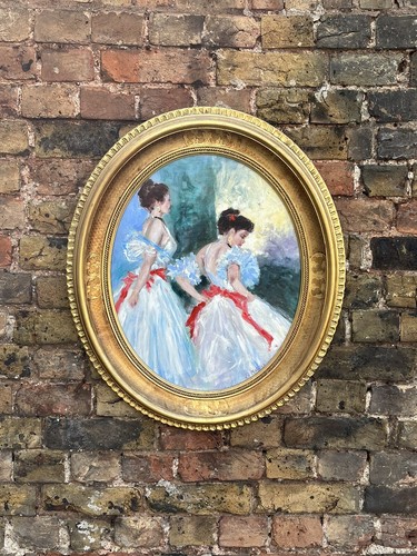Dancers large oil canvas - dancers., on