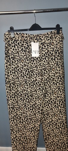 Leopard print women trousers - print, women's
