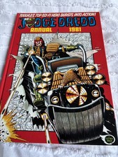 UNCLIPPED VGC JUDGE DREADD ANNUAL 1981 IN IMMACULATE CONDITION - BRONZE AGE