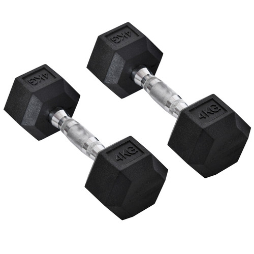 Hexagonal dumbbells set - dumbbells,