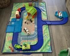 ELC Happyland Large Farm Playset With Road Track, Tractor & Animal Figures + bag
