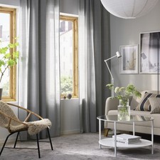 Ikea Hilja Pair Grey Light