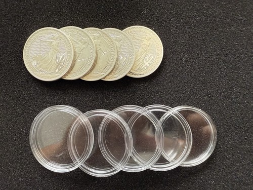 1oz silver britannia coins - 5,