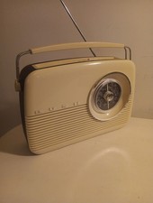 Cream, Black & Crome TR82/B BUSH Radio FM MW LW Working Retro Style 