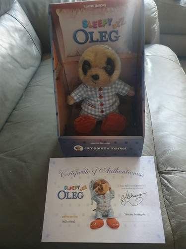 Sleepy oleg meerkat toy - sleepy,
