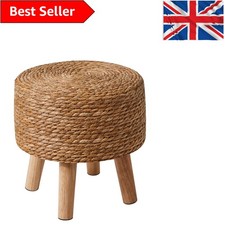 Natural Color Round Pouffe -