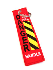 DANGER DO NOT PULL HANDLE -