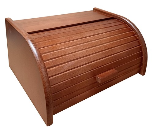 Wooden bread box bin - bread,