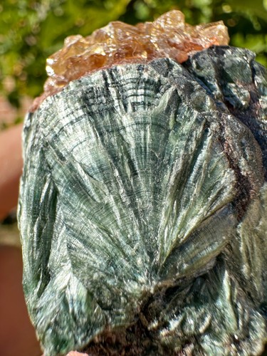 Natural raw seraphinite - raw,